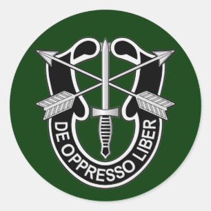 Special Forces DUI - de oppresso liber Classic Round Sticker