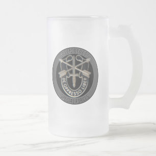 Special Forces GB Frosted Glass Beer Mug