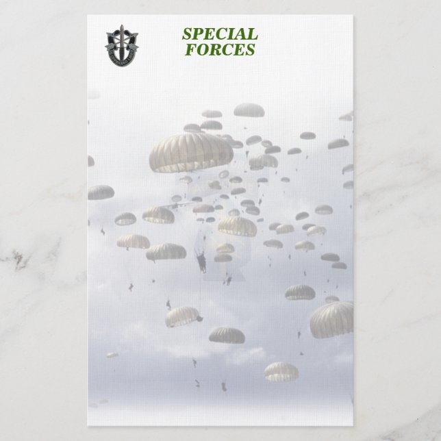 Special Forces Green berets group son Stationery (Front)