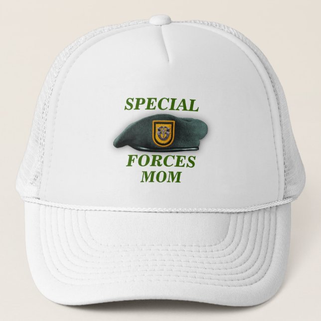 special forces green berets mum army son wife Hat (Front)