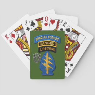 Special Forces Green Berets poker Cards