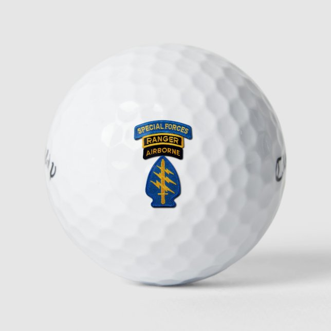 Special Forces Green Berets Ranger Golf Balls (Front)