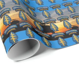 Special Forces Green Berets sf sfg sof patch Wrapping Paper