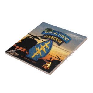 Special Forces Green Berets sf sfg sof sog Tile