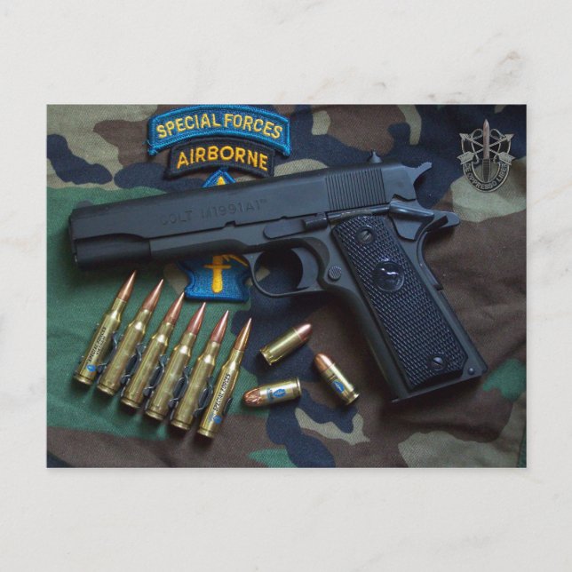 special forces green berets Sf SOF LRRPS Postcard (Front)