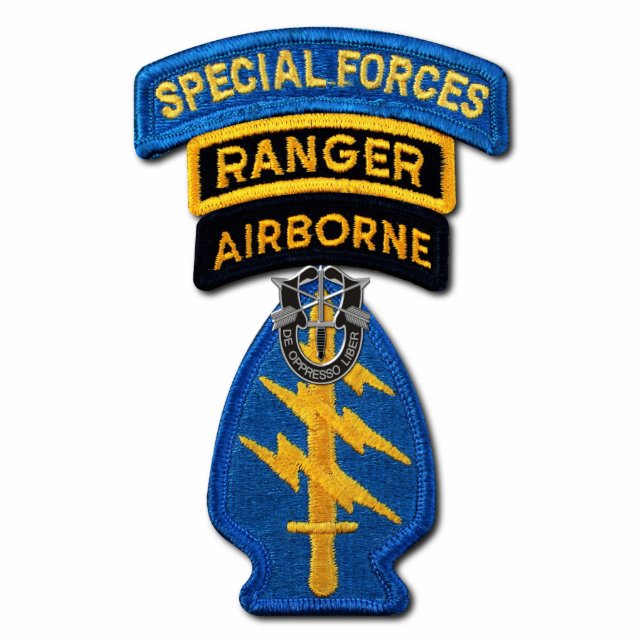 Special Forces Green Berets SFGA Photo Sculpture (Front)