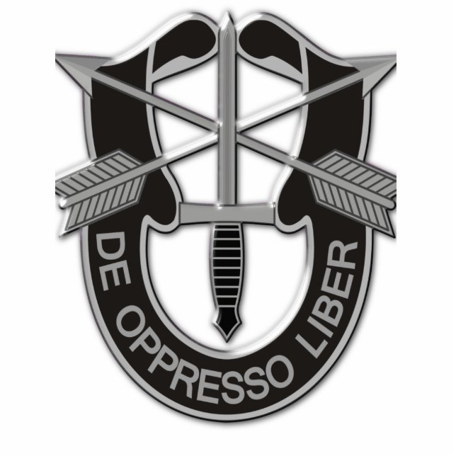 Special Forces Green Berets Veterans SFGA  Standing Photo Sculpture (Front)