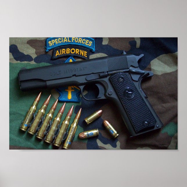 special forces green berets veterans vets Print (Front)