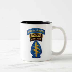 Special Forces Group Green Berets Rangers Vets Two-Tone Coffee Mug