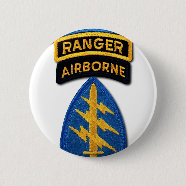 Special Forces Group Green Berets SF SOF SFG SOC 6 Cm Round Badge (Front)