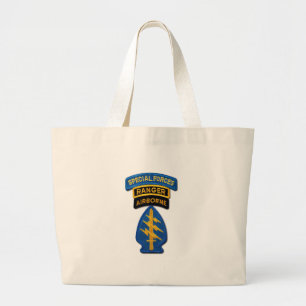 Special Forces Group Green Berets SF SOF SFG SOC Large Tote Bag