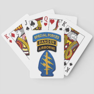 Special Forces Group Green Berets SF SOF SFG SOC Playing Cards