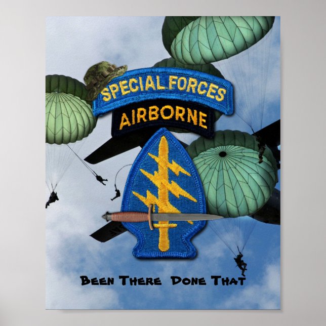 Special Forces Group Green Berets SFG SF Vets Poster (Front)