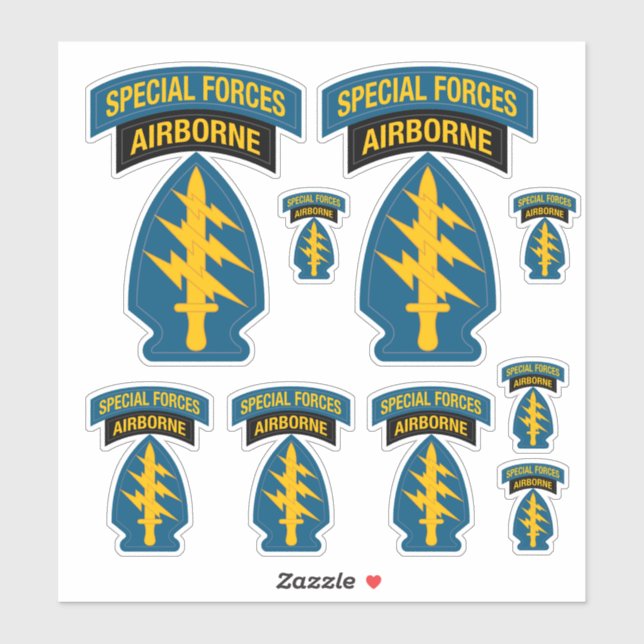Special Forces insignia Airborne Tab (Sheet)