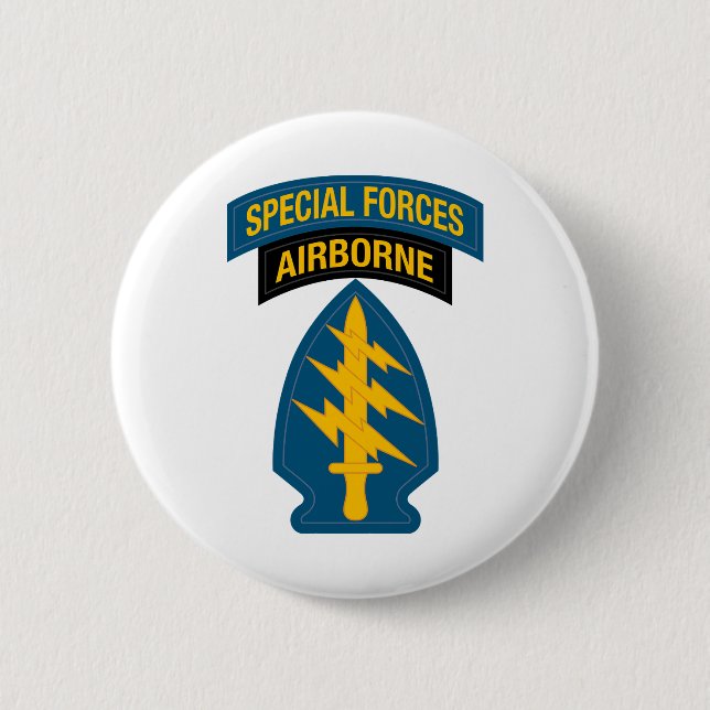 Special Forces insignia Airborne Tab 6 Cm Round Badge (Front)