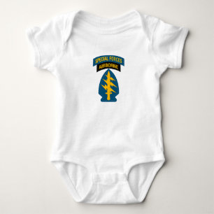 Special Forces insignia Airborne Tab Baby Bodysuit