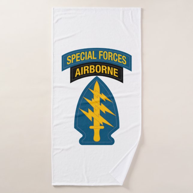 Special Forces insignia Airborne Tab Bath Towel (Bath Towel)