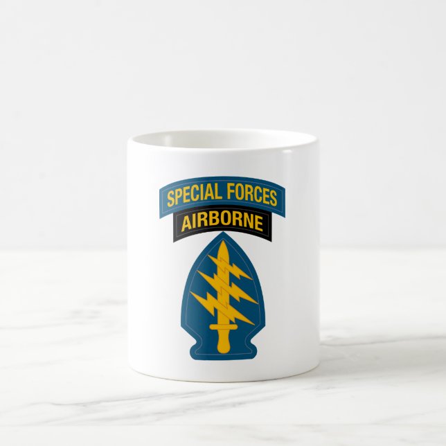 Special Forces insignia Airborne Tab Coffee Mug (Center)
