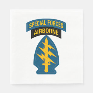 Special Forces insignia Airborne Tab Napkin