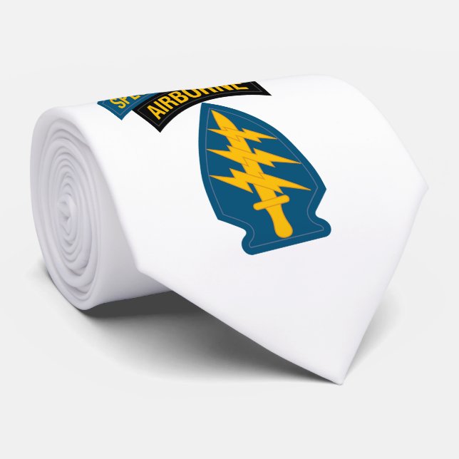 Special Forces insignia Airborne Tab Tie (Rolled)
