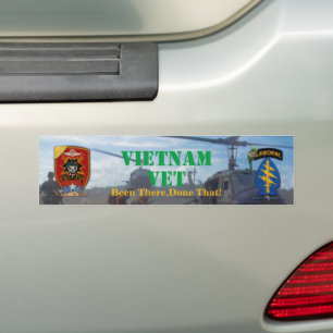 Special Forces MAC V SOG Vietnam Nam War Vets Bumper Sticker