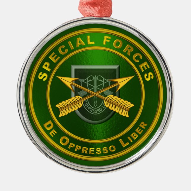 SPECIAL FORCES  METAL TREE DECORATION (Front)