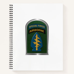 Special Forces Patch  Gift Notebook