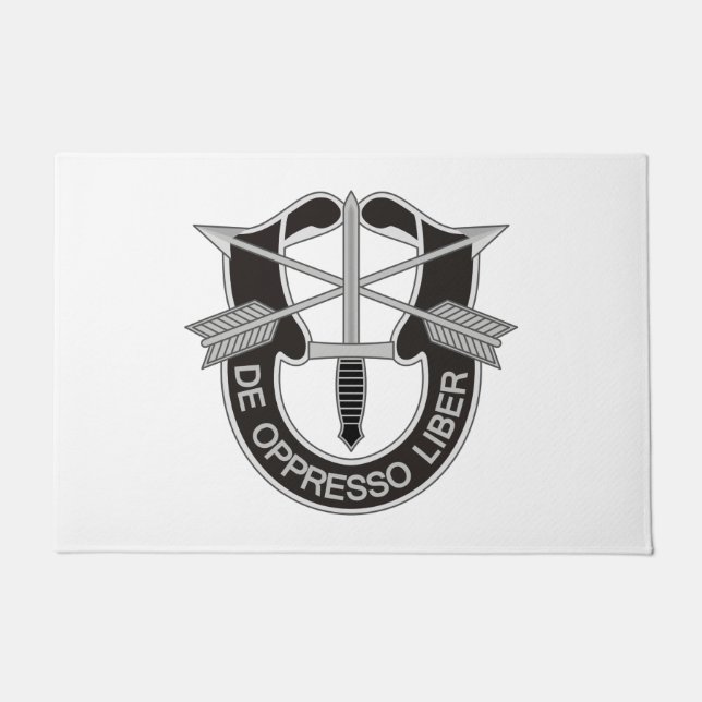 Special Forces SF De Oppresso Liber Doormat (Front)
