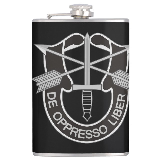 Special Forces SF De Oppresso Liber Hip Flask (Front)