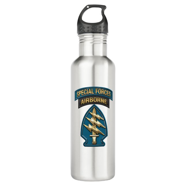 Special Forces SSI Water Bottle  (Front)