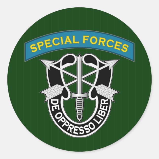 Special Forces ST2 Classic Round Sticker (Front)