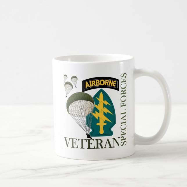 Special Forces Veteran - Airborne Coffee Mug (Right)