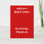 Special friend birthday greeting cards<br><div class="desc">Happy birthday card for a special friend poetry included</div>