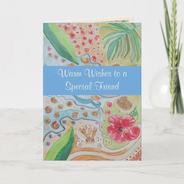 Special Friend Birthday Greetings Card (Front)