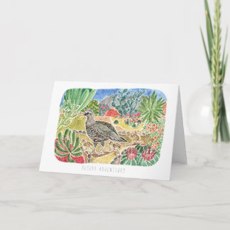 Special Friend Desert Quail Birthday Card