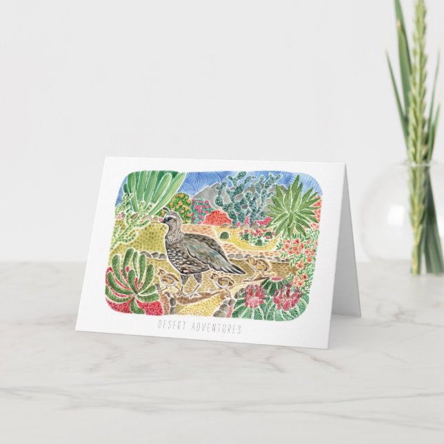 Special Friend Desert Quail Birthday Card (Front)