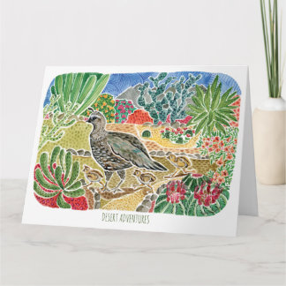 Special Friend Desert Quail Birthday Card