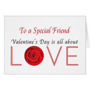 special friend Happy Valentine's Day Roses