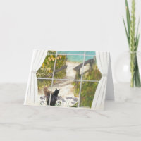 Special Friend Message Cats and Ocean Birthday