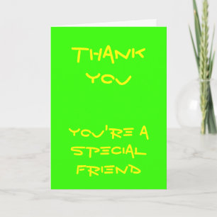 Special Friend thank you cards
