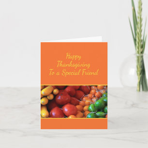 Special friend Thanksgiving Card