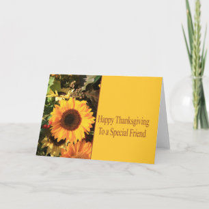 Special friend Thanksgiving Card