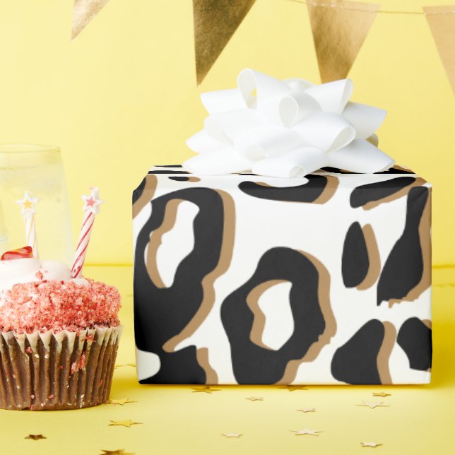 special gift card with animal print wrapping paper (Birthday Party)