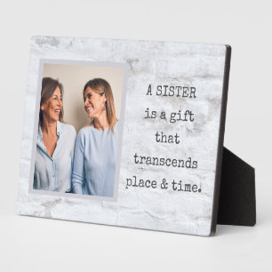Special Gift! SISTER Photo Plaque with Easel