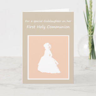 Special Girl, Goddaughter her First Holy Communion Card