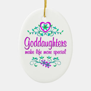 Special Goddaughter Ceramic Tree Decoration