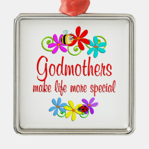 Special Godmother Metal Tree Decoration
