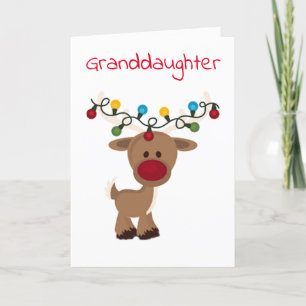 **SPECIAL GRANDDAUGHTER* MERRY CHRISTMAS  HOLIDAY CARD