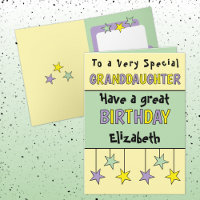 Special granddaughter name purple birthday
