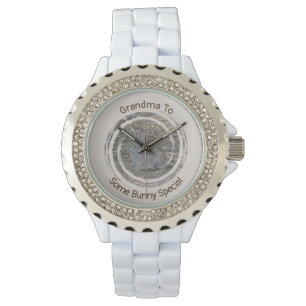 Special Grandma Cute Rabbit Brown Bunny Nana Watch